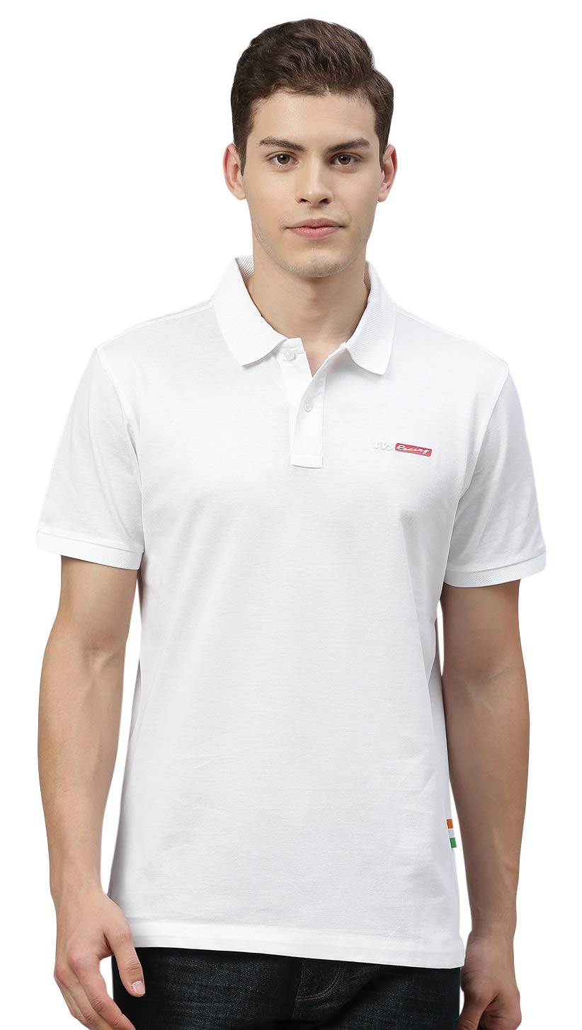 TVS Racing Polo T Shirt Cotton ( White-L)-image-31