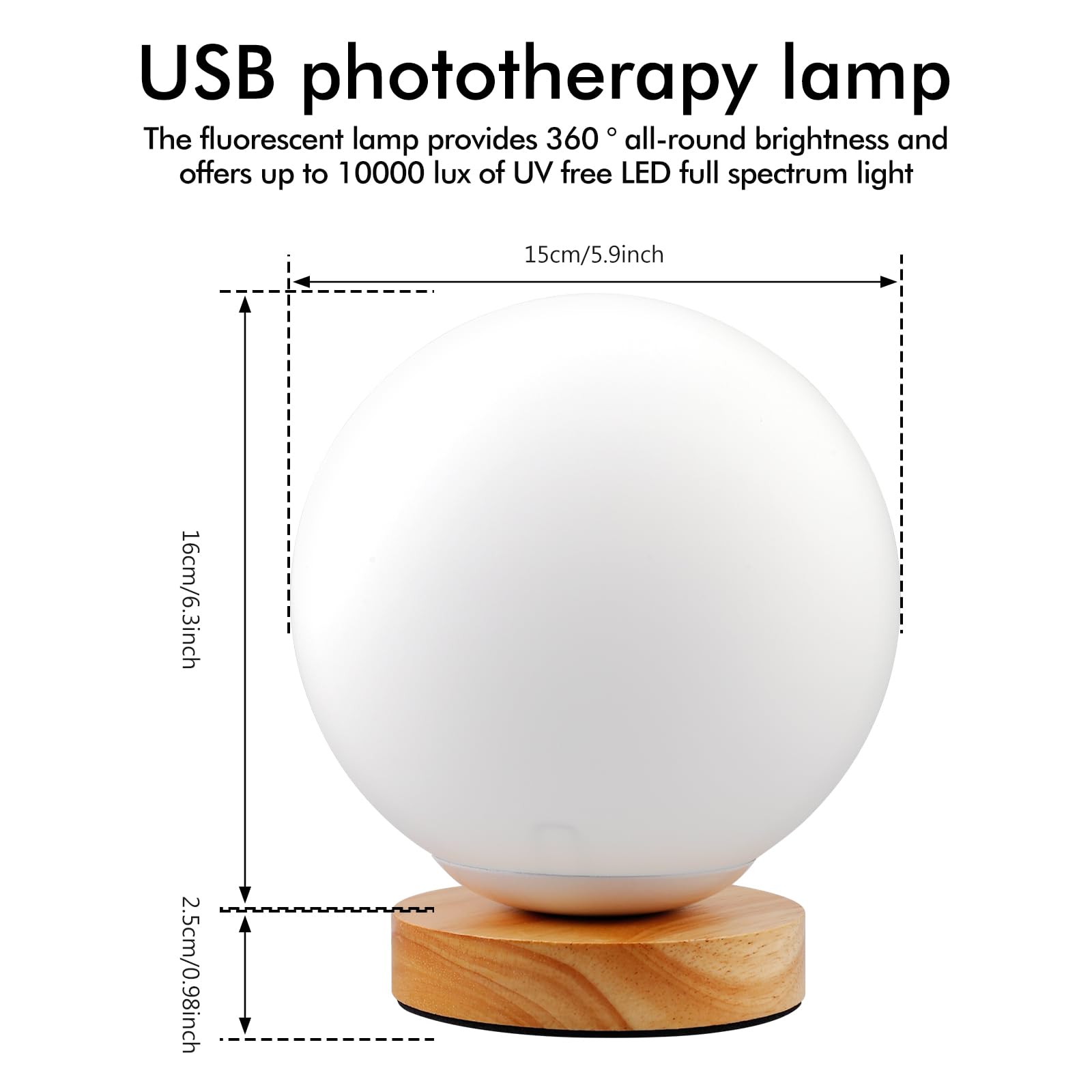 Tageslichtlampe 10000 Lux, Lichttherapielampe mit 3 Lichtfarben und Timer, LED Daylight Lampe UV-Frei Sonnenlicht Lampe, Simulation von Tageslicht, Sonnenlichtlampe mit Fernbedienung für Büro/Zuhause