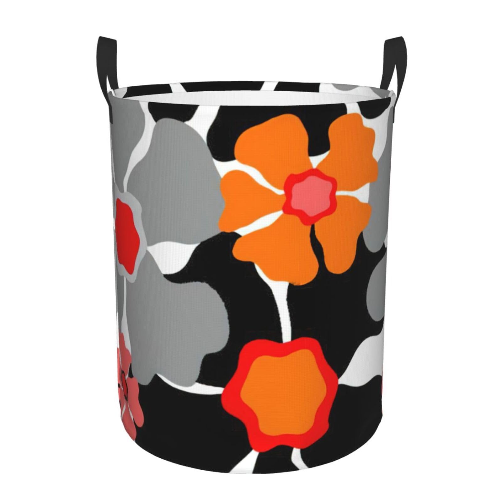 Panier décoratif rétro à motif floral parfait pour vos coussins et linge de salon