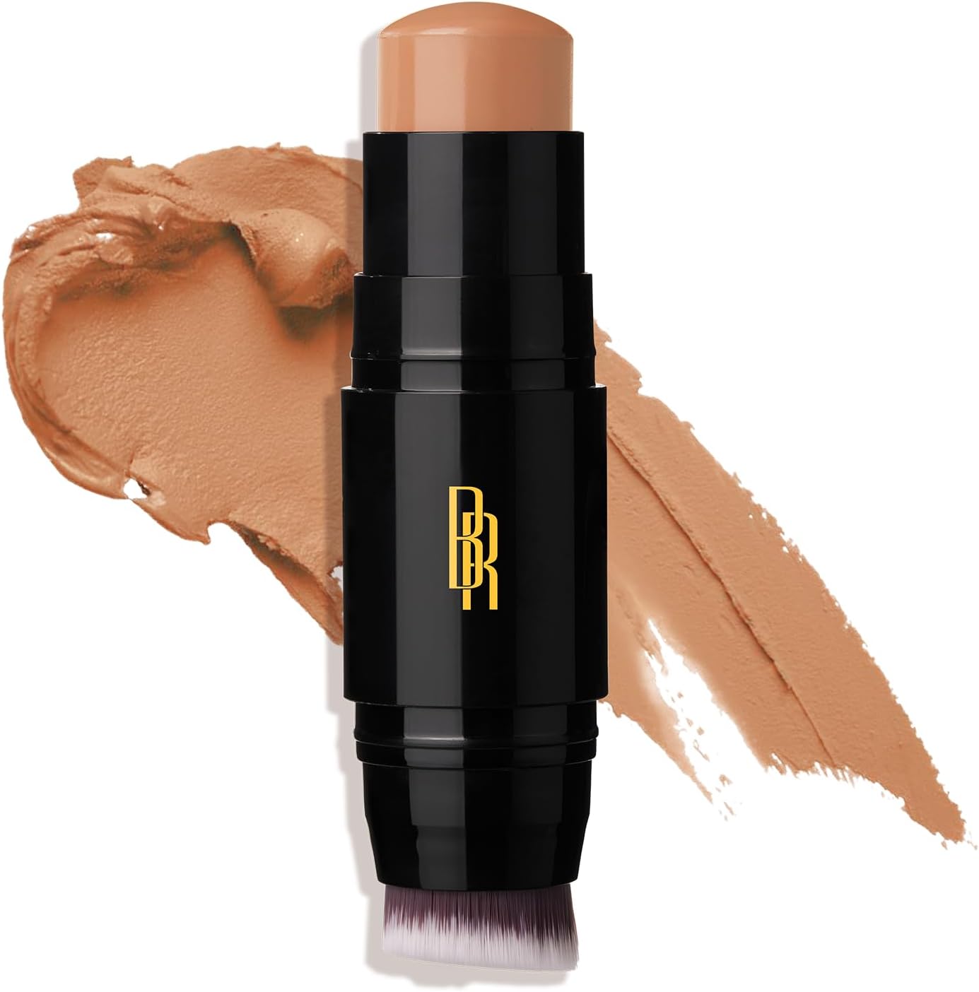 Black Radiance Color Perfect Foundation Stick Soft Brush Applicator Duo - Buildable, Blendable, All-Purpose Pigment Rich Formula - Bronze Glow