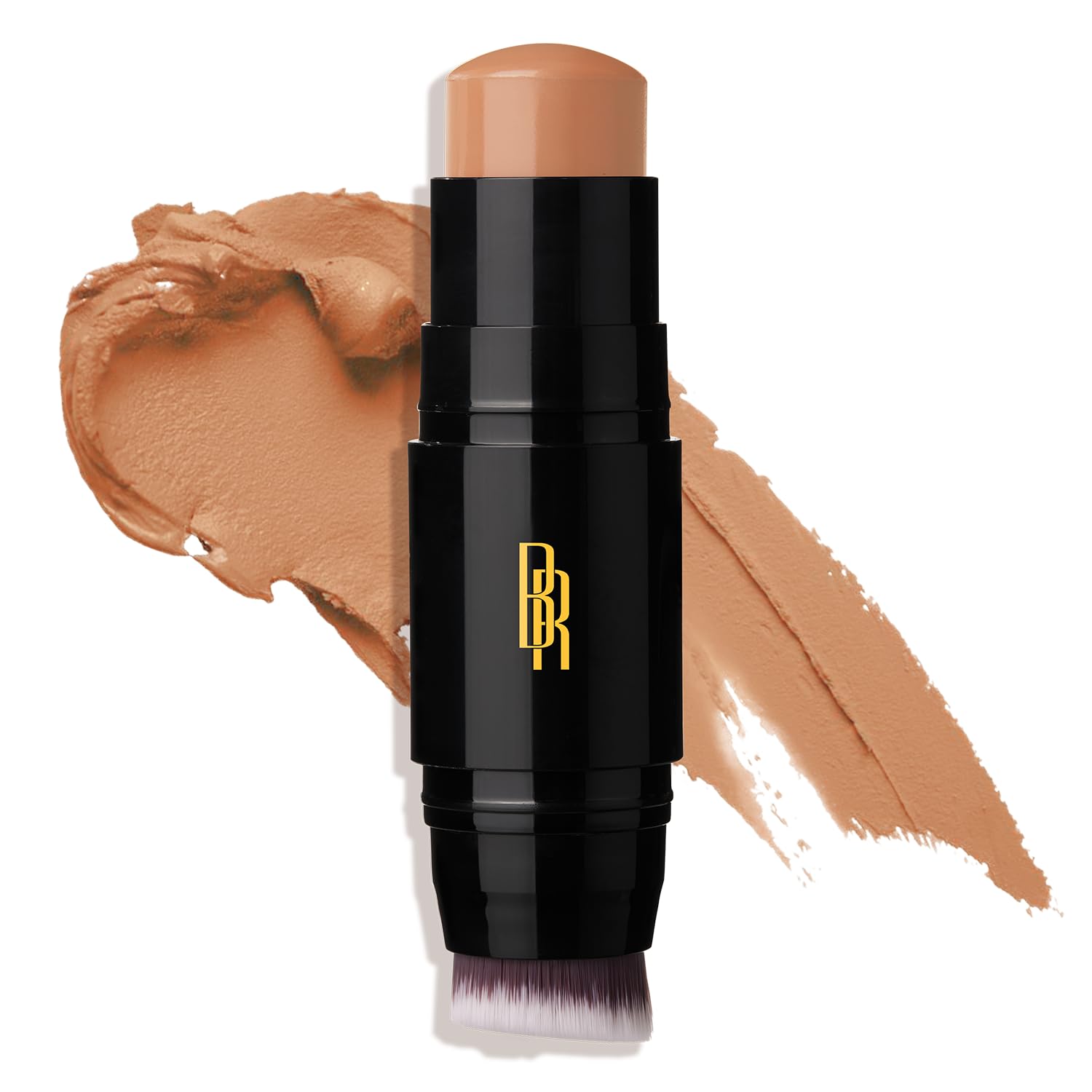 Black RadianceColor Perfect Foundation Stick with Soft Brush Applicator Duo – Buildable, Blendable Versatile Pigment-Rich Formula - Bronze Glow