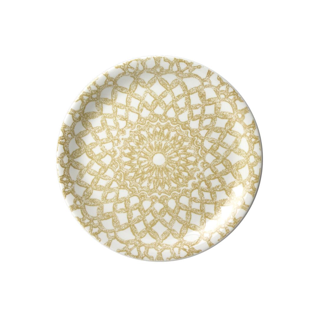 Steelite Beige Patterned Ink Coupe Plates Nomad Sand 203Mm (12 Pack)