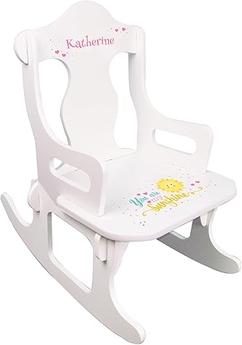 Miniatura 9 de Mecedora personalizada de rompecabezas infantil (castillo de princesa rosa) Mariposa,Búho Calico,Castillo de la princesa rosa,rojo (Red