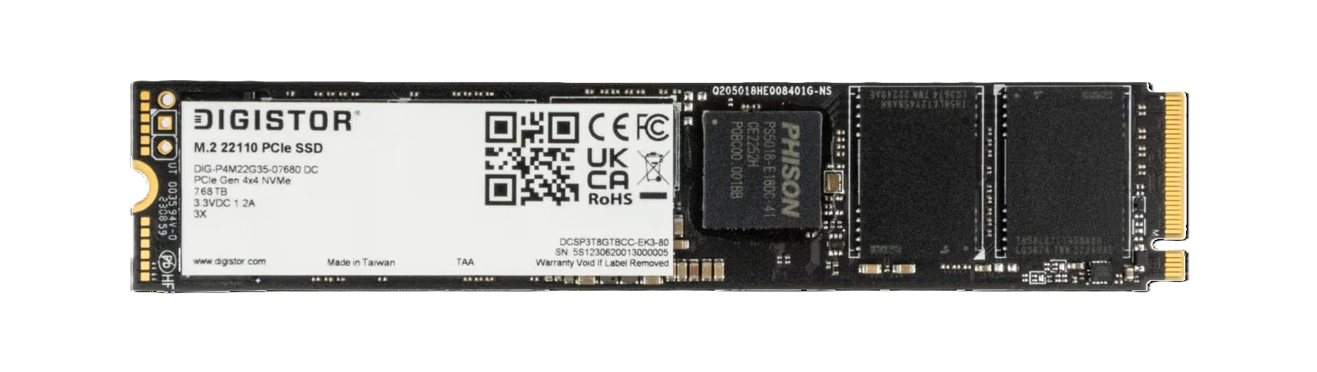 Enterprise Class Opal SED, M.2 22110 PCIe Gen 4 NVMe, PCIe4 NVMe, 110mm Length, AES256, TAA, PLP, E18DC Controller, 7.68TB-picture-13