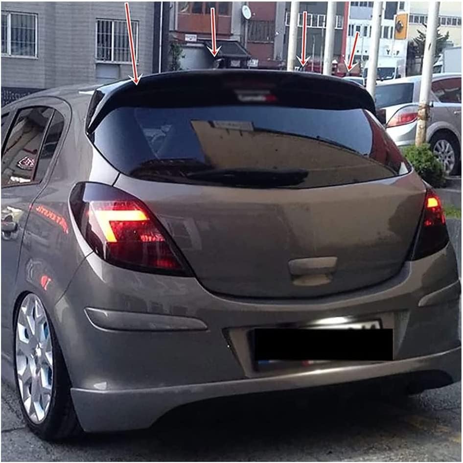 GuanLL Aileron Voiture pour Opel Corsa D 2006-2013 Spoilers de Becquet Lame Spoiler de Coffre sans Poinçon ileron d'aile de Style Toit arrière