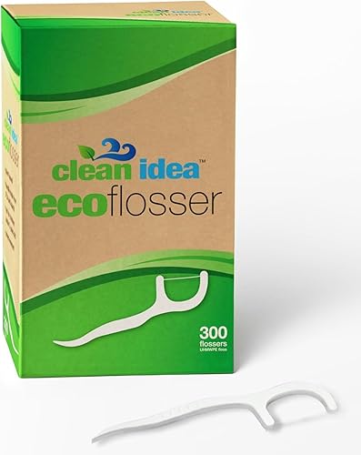 EcoFlossers - 300 unidades de hilo dental ecológico para adultos y niños, palillos de hilo dental para uso diario, palillos de hilo dental fáciles