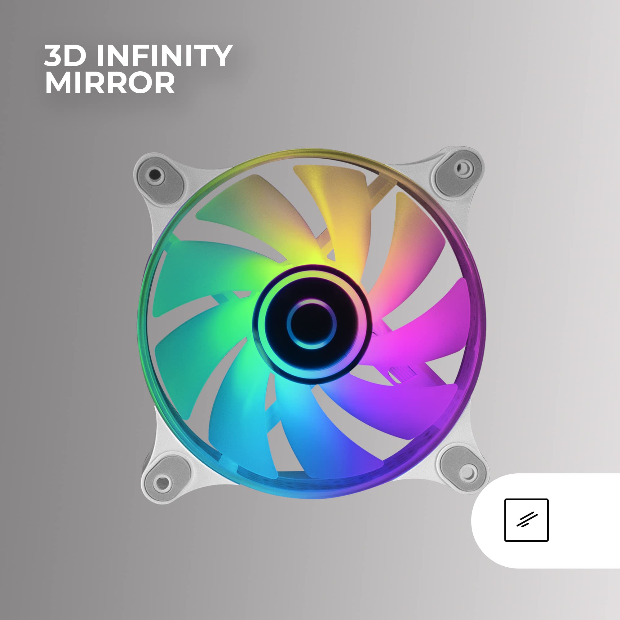 Mars Gaming MFD, Ventilador 120mm CHROMA RGB Dual Automático, Ultra Silencioso 14dB, Conexión Molex 4PIN, Sistema Antivibraciones, Transparente — view 55