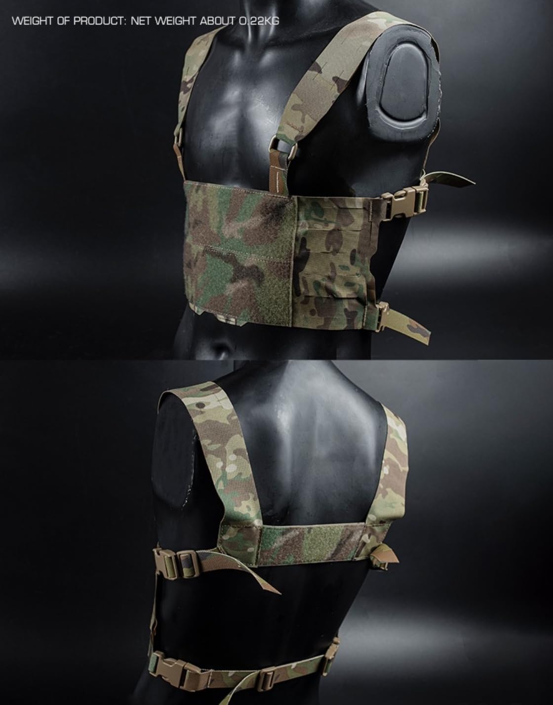 Peminkoo taktisches F.CPC Chest Rig Mini Harness F.erro Style H Harness Breite Version Chesty Rig Hüftgurt Jagdzubehör