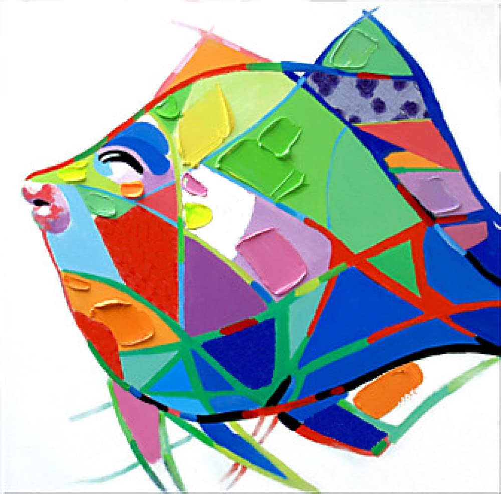Œuvre d'art animale sur toile : peinture unique style moderne