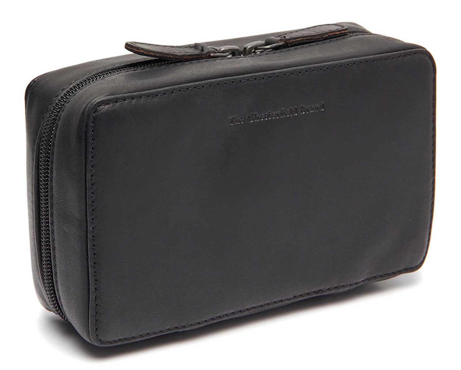 The Chesterfield Brand Skórzana kosmetyczka Ardan Tech-Organizer Black Black