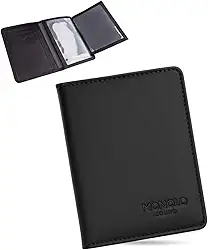 Carteira Porta Cartão Masculina Couro Legítimo Slim RG CNH MONOLO