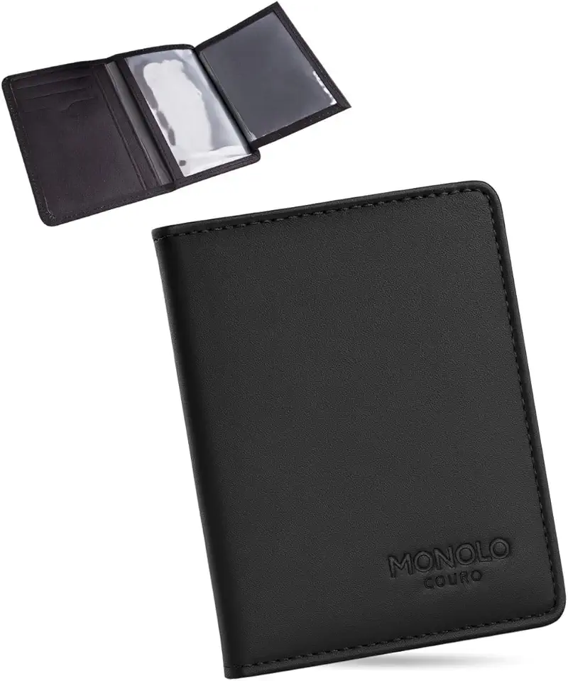 Carteira Porta Cartão Masculina Couro Legítimo Slim RG CNH MONOLO