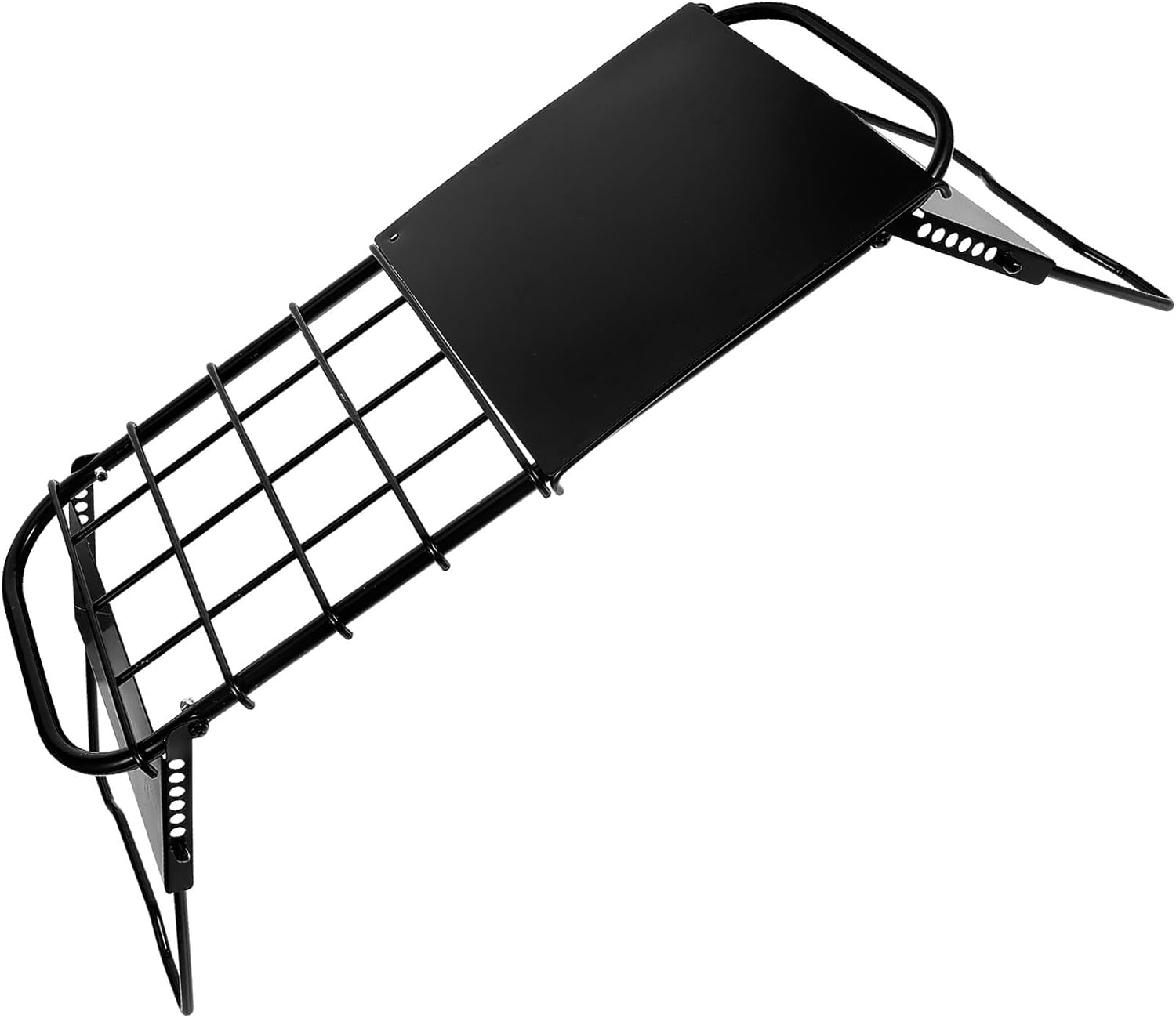 Folding Camping Table Portable Metal Mesh Top Adjustable Height Outdoor Grill Table Foldable for Hiking Picnic Backpacking