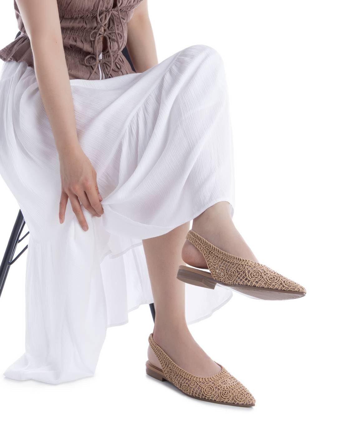 XTI 14512403 Zapato Sra Textil TAUPEMujer