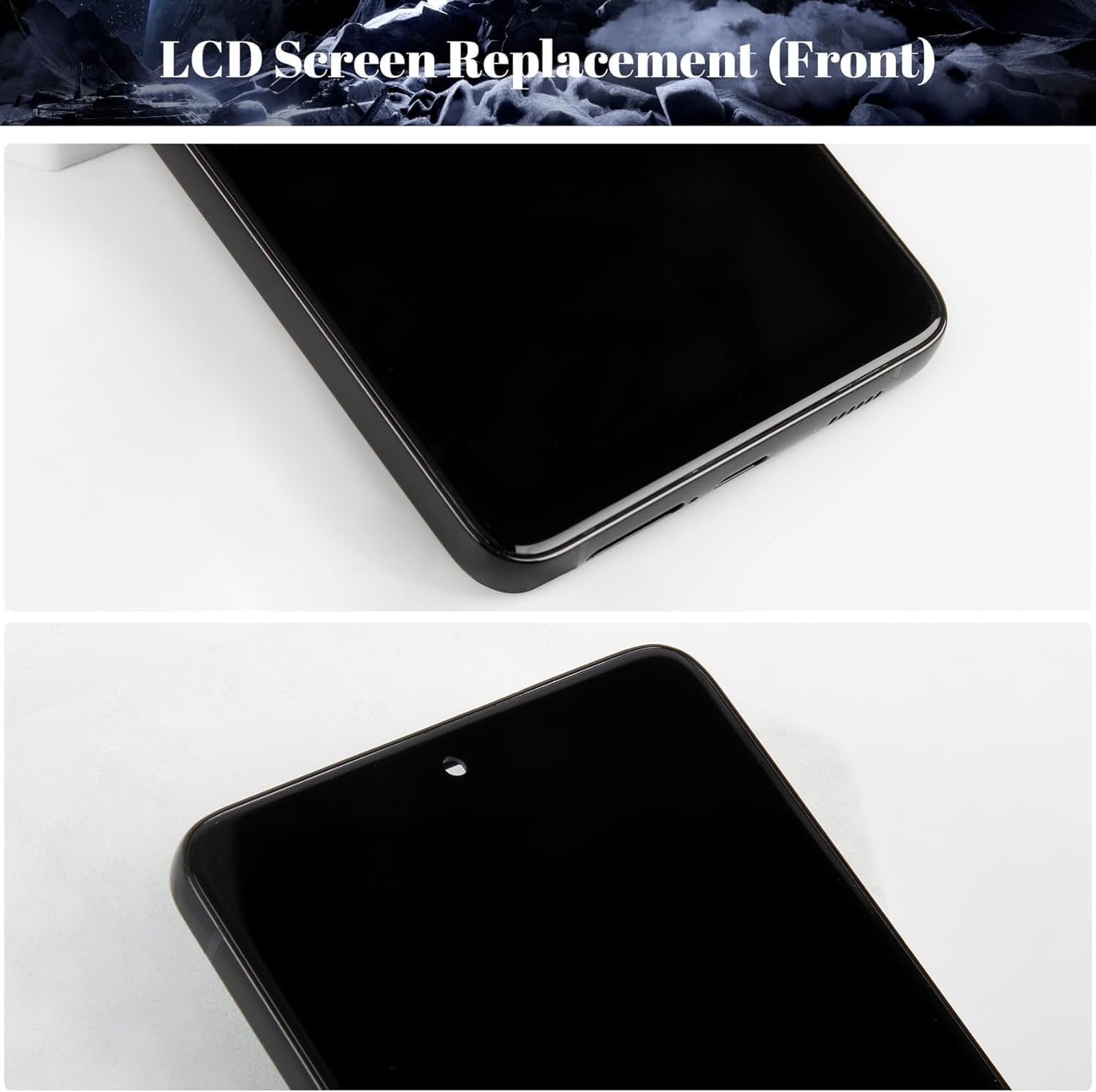 TFT for Samsung Galaxy S21 Plus 5G LCD Display for Galaxy S21 Plus 5g Screen Replacement for SM-G996U SM-G996U1 Digitizer Touch Screen Assembly Repair Part with Frame (Black)