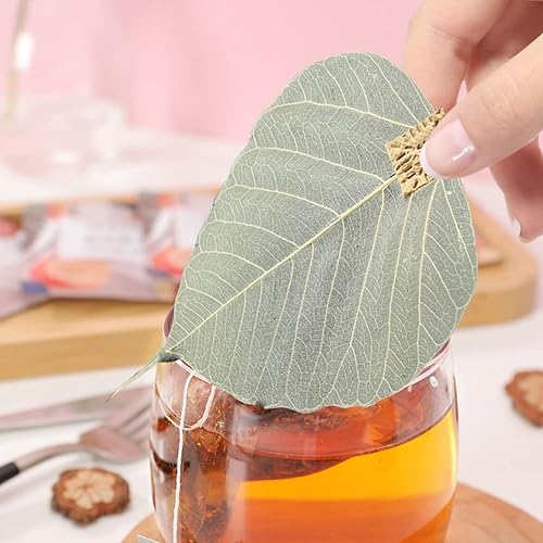 Miniatura 4 de Hemoton Infusor de té en forma de hoja, filtro de té Kung Fu, filtro de té de hojas sueltas para ceremonia de té de Kongfu chino, colador de acero