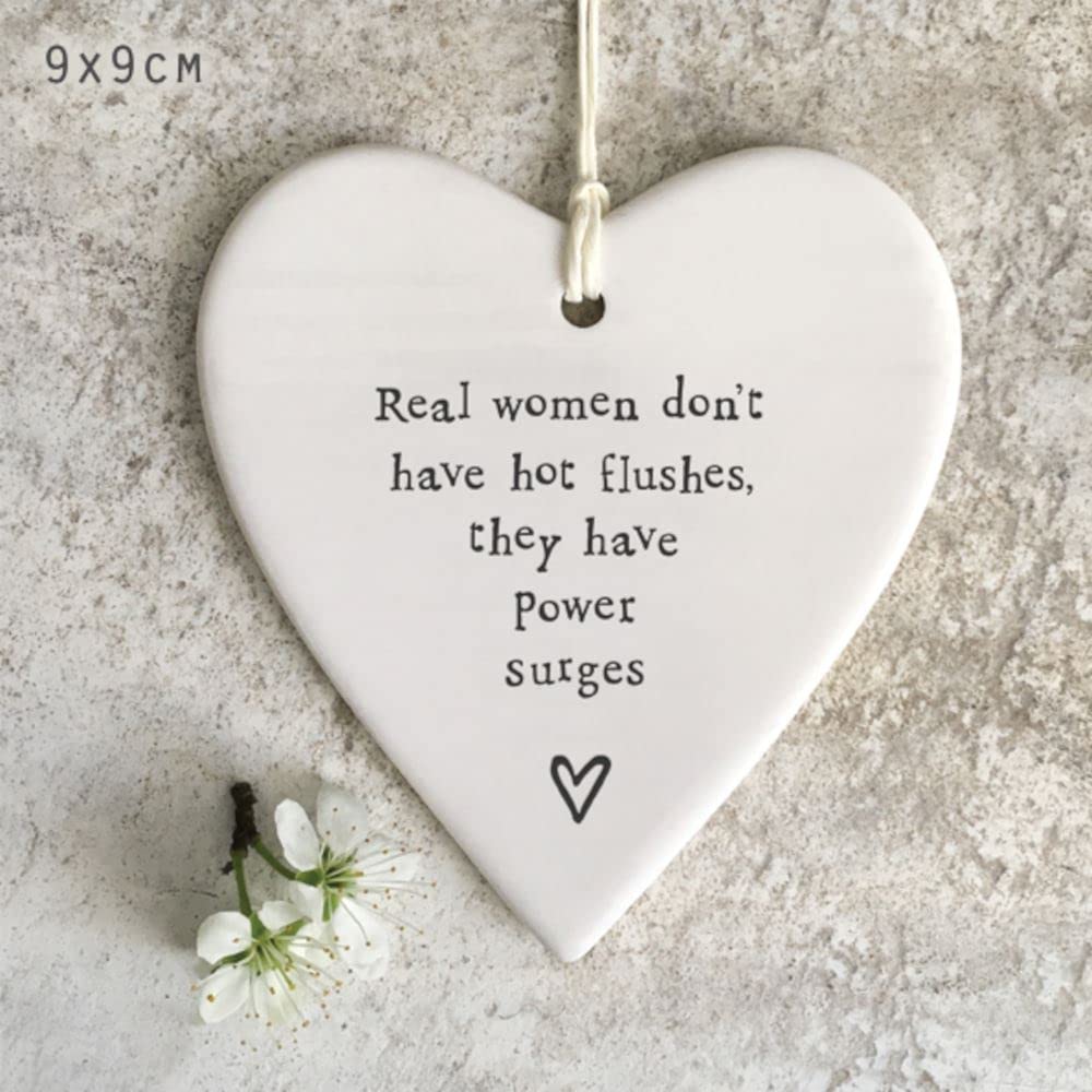 East of India Porcelain round heart Real women hot flushes Gift