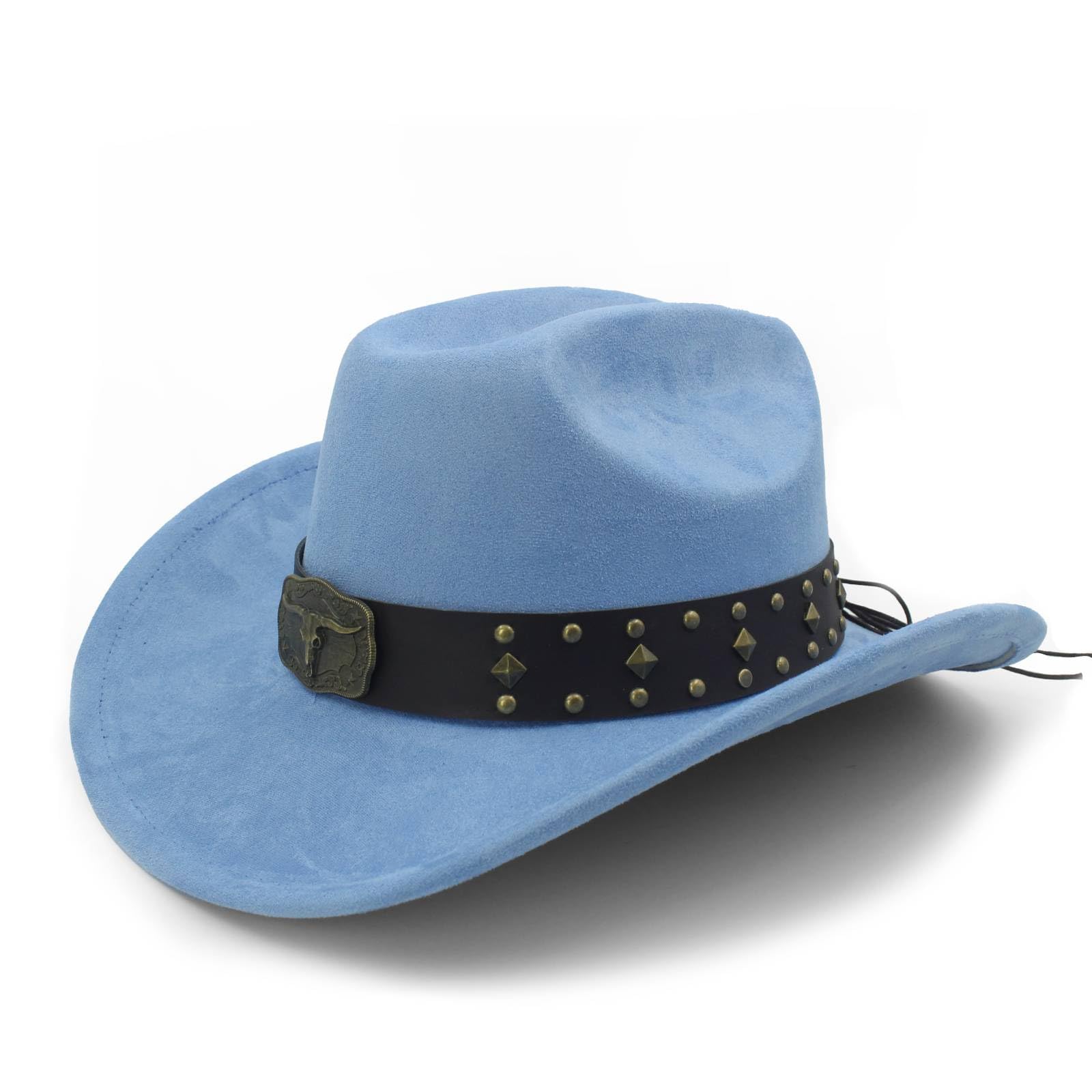 LIDHAY Cowboy Hat for Women Men with Shapeable Wide Brim Western Suede Hat for Cowboys and Cowgirls