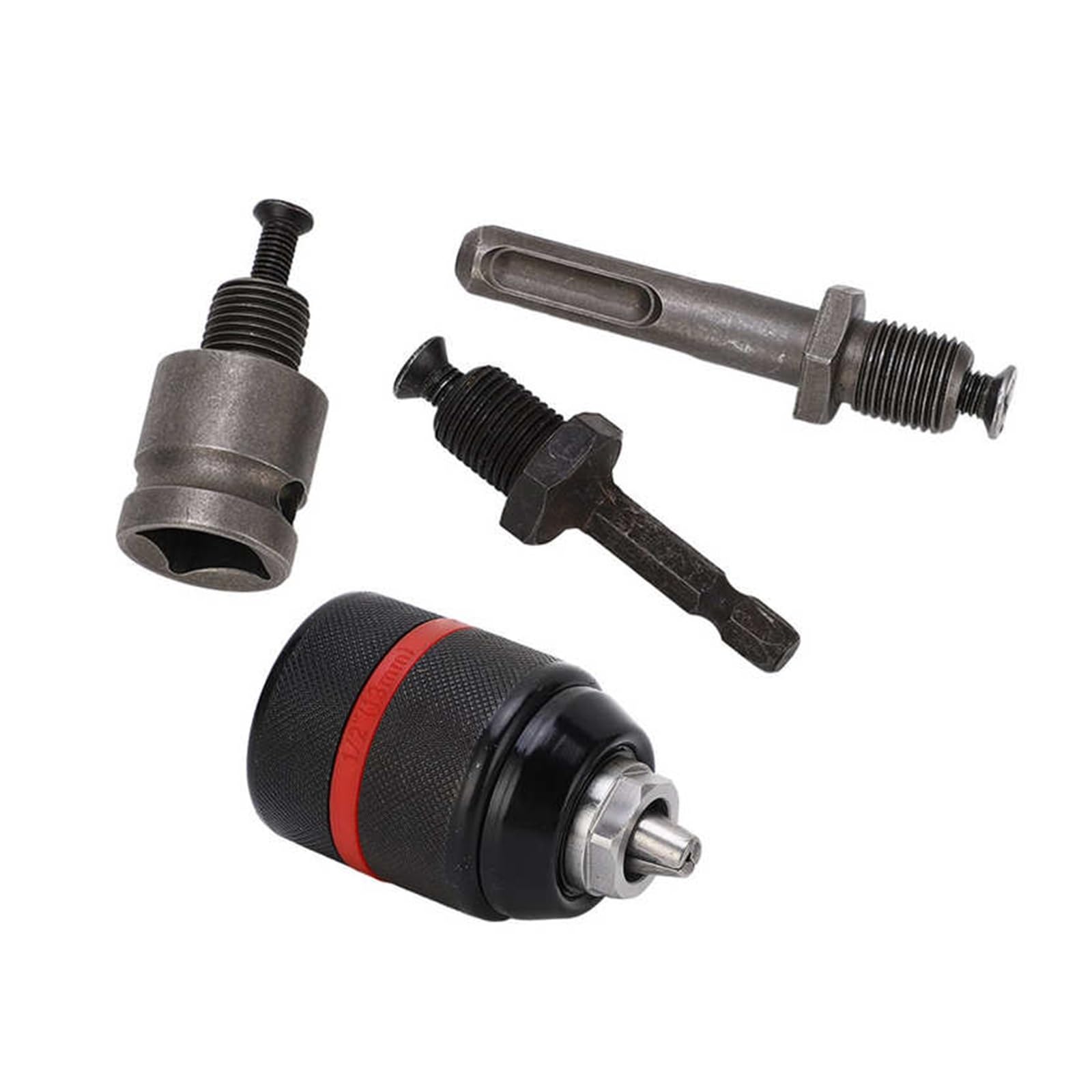Uchwyt wiertarski Bezkluczowy samozaciskowy 1/2 cala 2‑13 mm Zakres mocowania Narzędzie do szybkiej wymiany Uchwyt adaptera wiertła (Color : Hex 63mm Length)