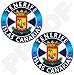 TENERIFFA INSEL, KANARISCHE INSELN Spanien, ISLAS CANARIAS Spanisch 75mm Auto & Motorrad Aufkleber, x2 Vinyl Stickers