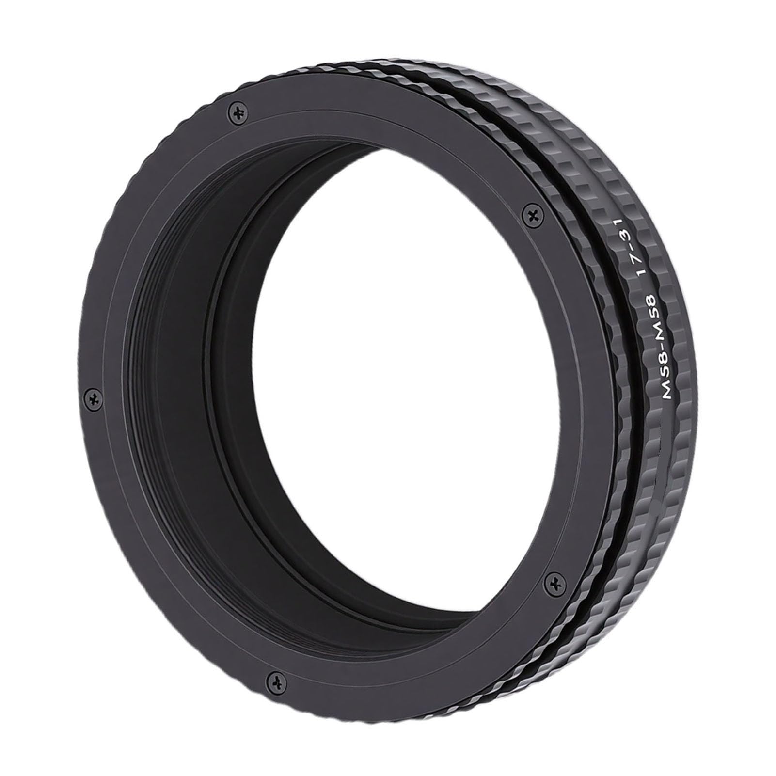 Denash Adaptador de Enfoque Helicoidal, Tubo de Extensión Macro Ajustable M58 de 17 Mm a 31 Mm con Interfaz de Rosca Universal, para Modificación de Lentes y Fotografía Macro.