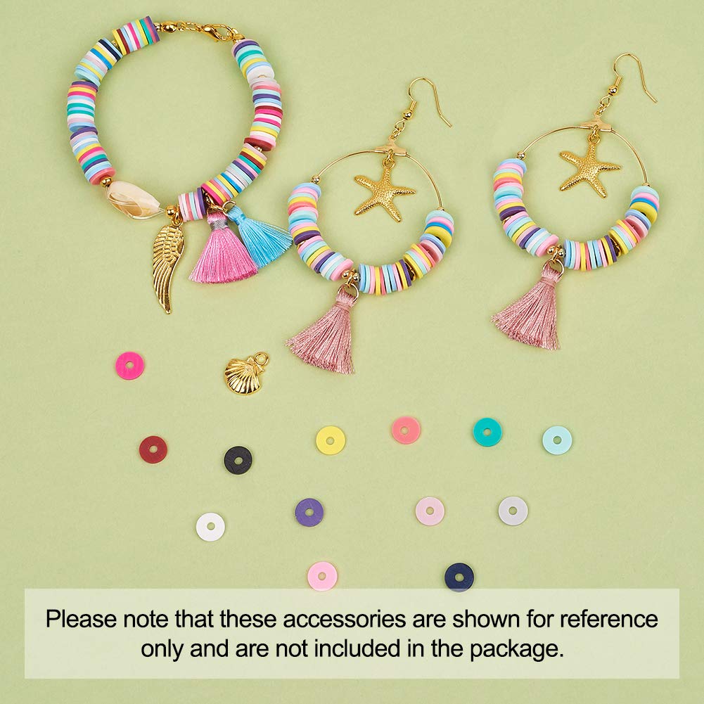 Heishi Lot De 200 Perles En Argile Polymère Pour La Fabrication De