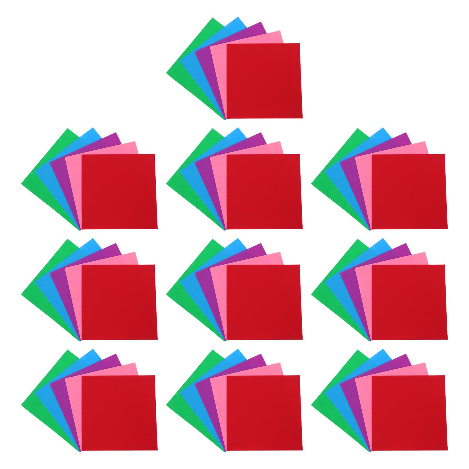 Healeved 50 Piezas Tela de Fieltro Color Aleatorio para Manualidades de 1mm de Grosor, Fácil de Moldear y Apta para Principiantes Proyectos de Bordado y Bricolaje