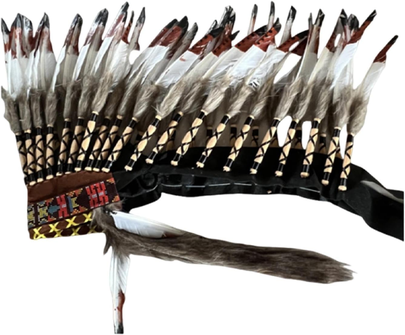 Artificial Feather Headdress Chief Costume Headpiece for Themed Party Men Women