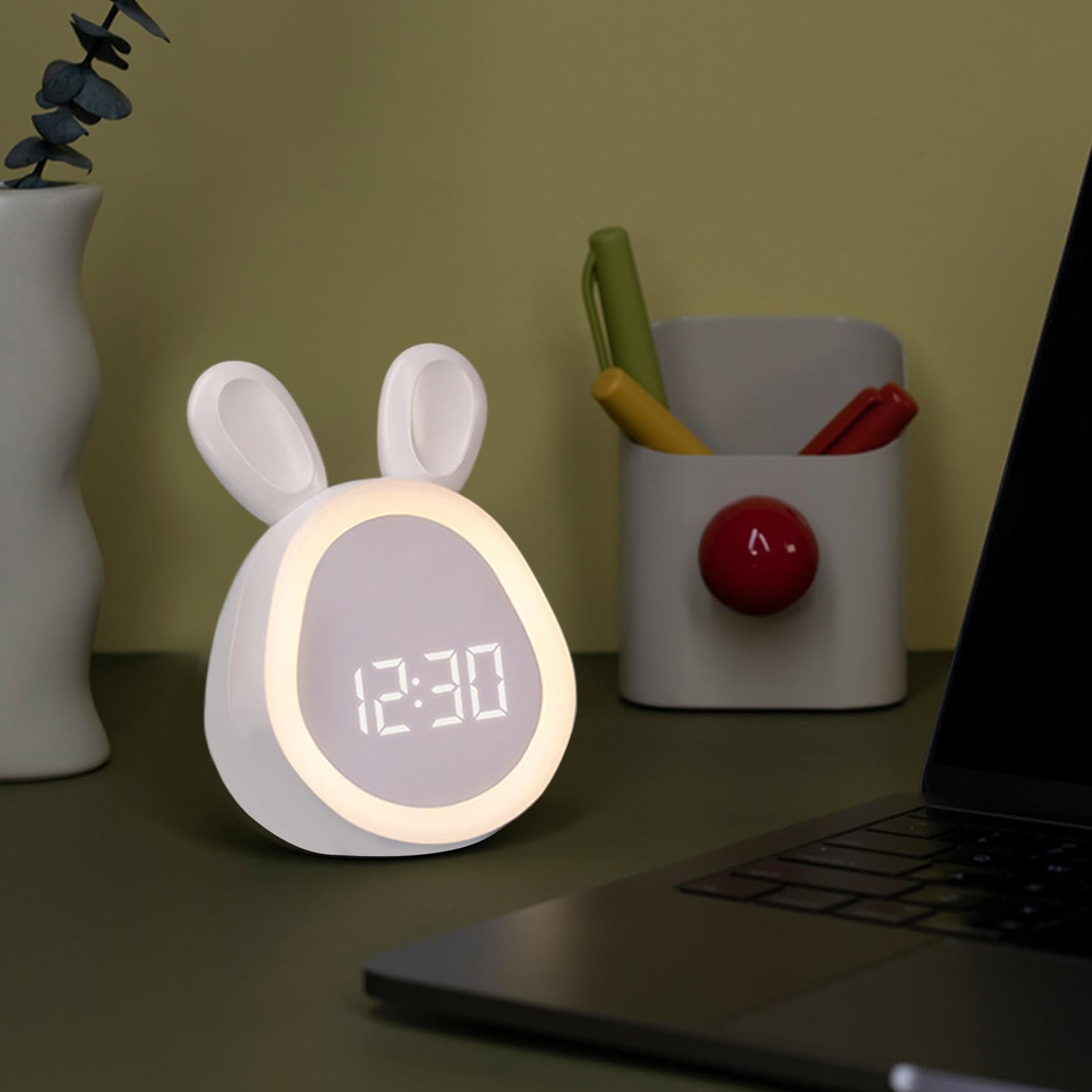 Wecker für Kinder, süßer Wecker - Kinderuhren für Schlafzimmer,Nachtlichtuhr für Kleinkinder, Digitaluhren für Schlafzimmer, USB-Aufladung für Schlafzimmer, Nachttisch