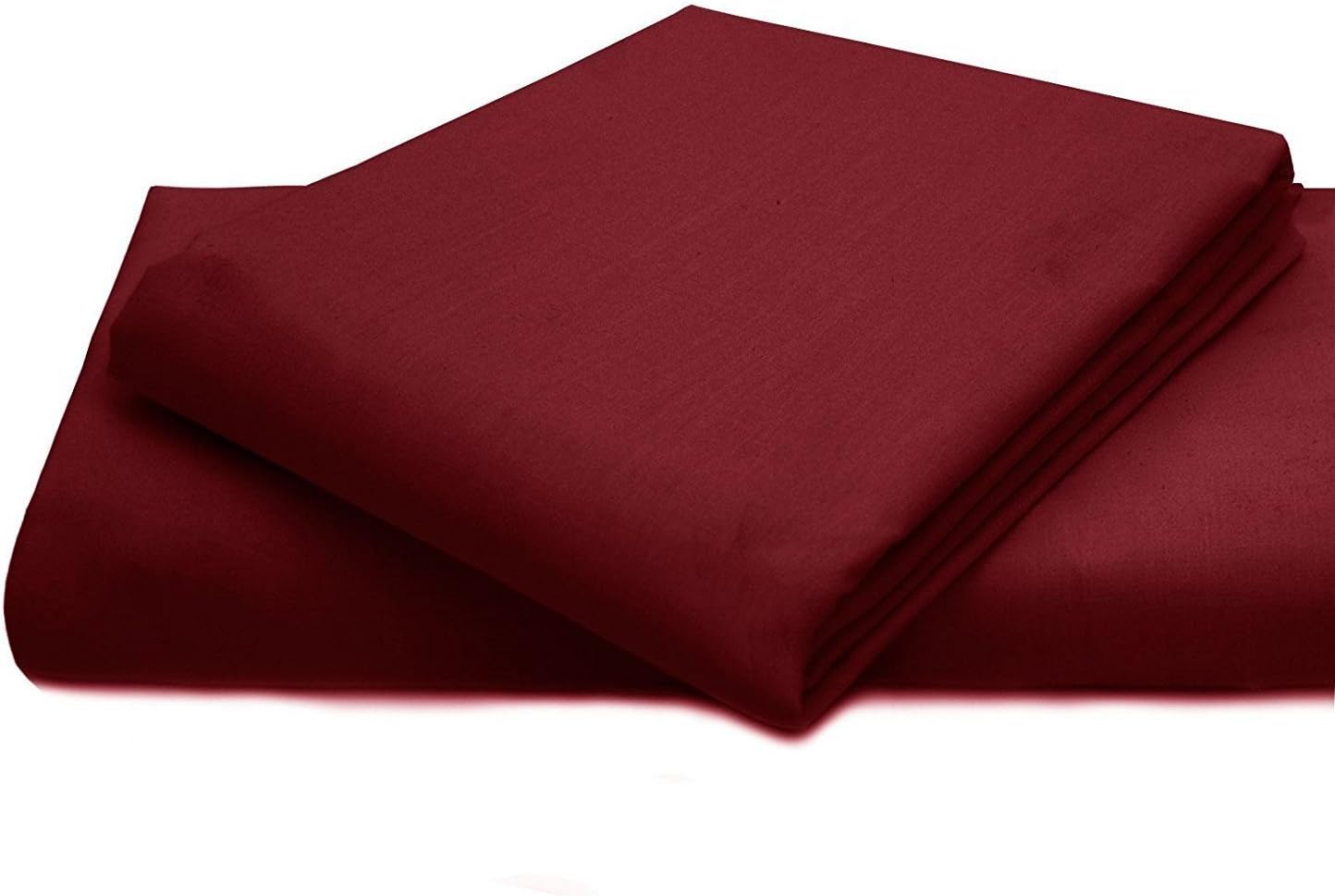 BED SHEETS FITTED SHEETS LUXURY BEDDING SHEETS SINGLE DOUBLE KING SUPER KING (Double, Maroon)