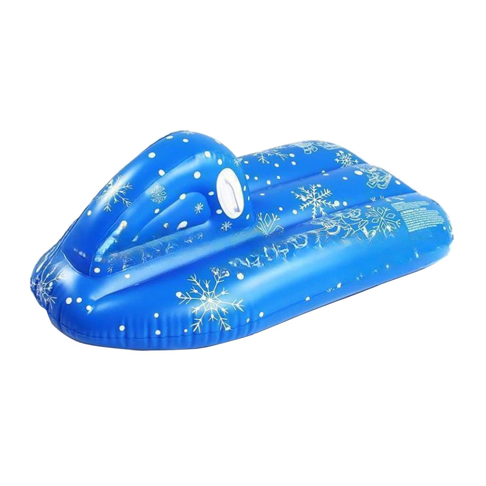 Slittino Gonfiabile, Fondo Spesso con Maniglie, Giocattoli da Neve per Sport all'Aria Aperta, Scivolo,