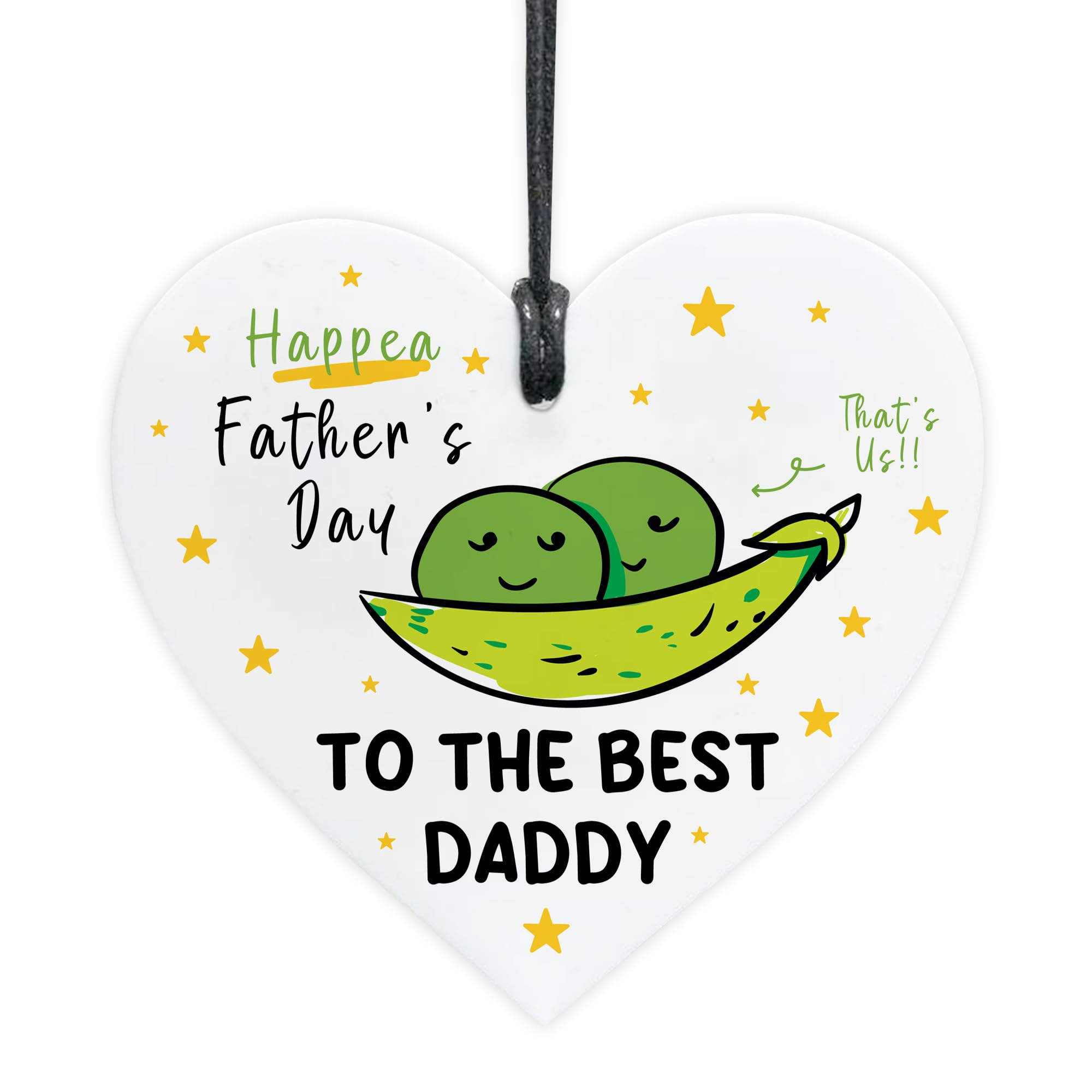 Red Ocean For Daddy Happea Fathers Day To The Best Daddy Funny Gift For Him Acrylic Heart Dad Gifts From Daughter Son Keepsake