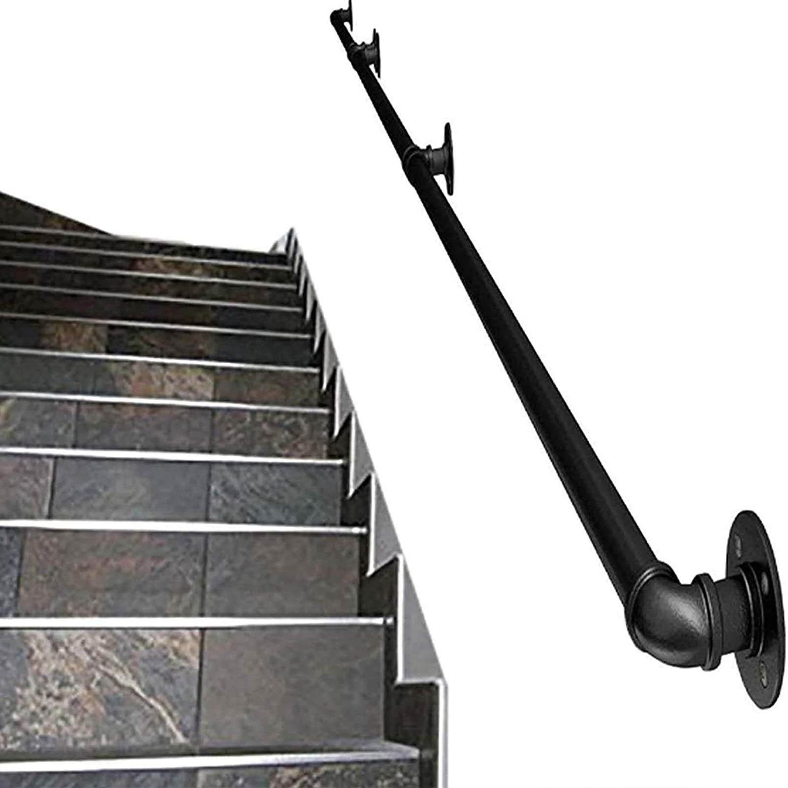 Buy Stair Railing Handrail Complete Kit 1ft 20ft Wall Banister buy-stair-railing-handrail-complete-kit-1ft-20ft-wall-banister