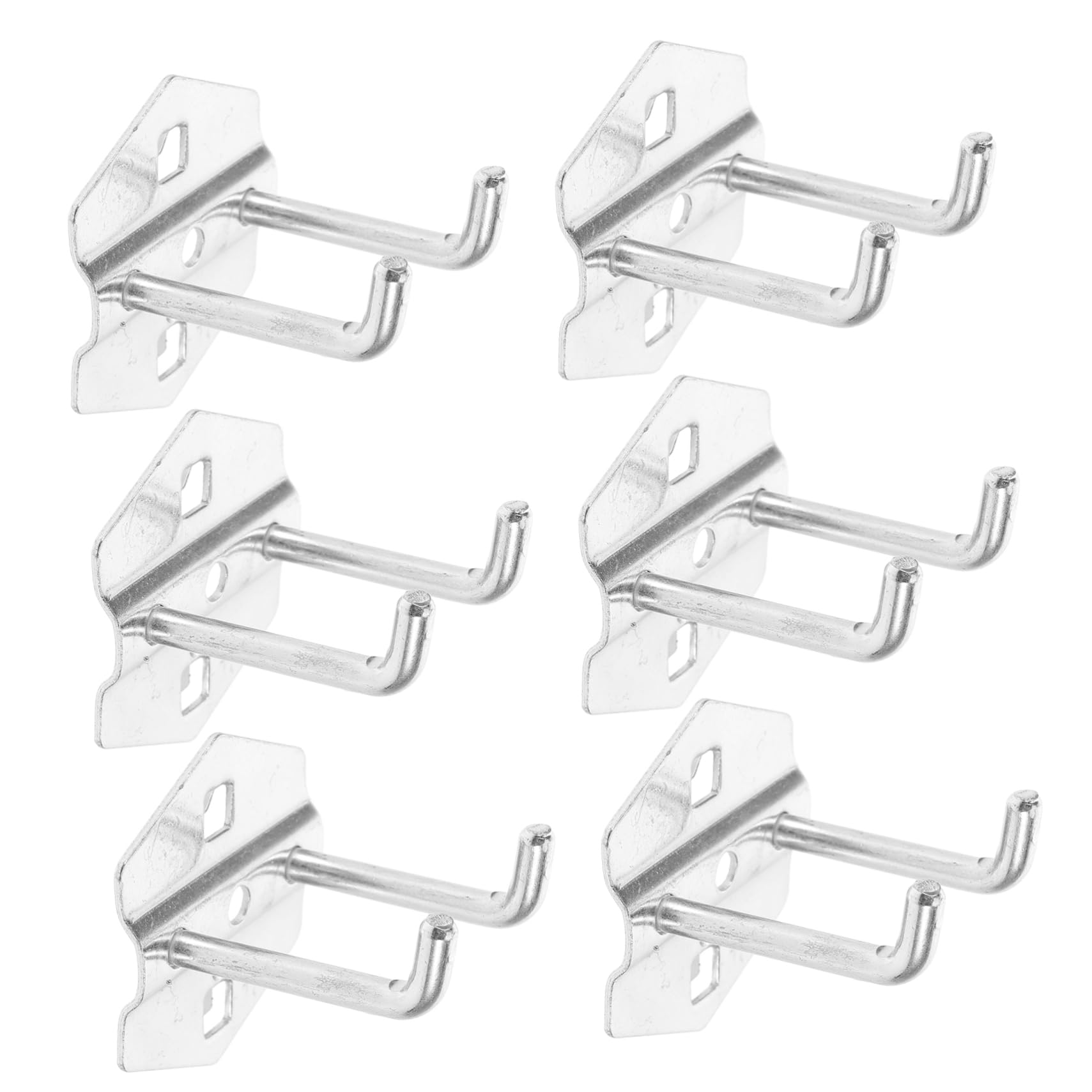SOLUSTRE Garage Pegboard Hooks 6 Pack Heavy Duty Metal Hooks for Tools Keys Jewelry Home Garage Organization