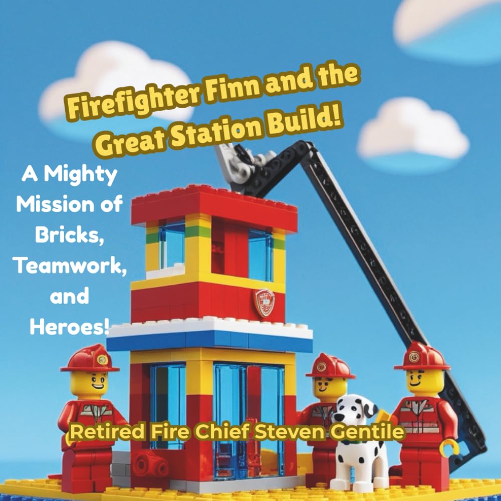 Firefighter Finn and the Great Station Build!: A Mighty Mission of Bricks, Teamwork, and Heroes! (Firefighter Finn: Fun & Adventures Stories)