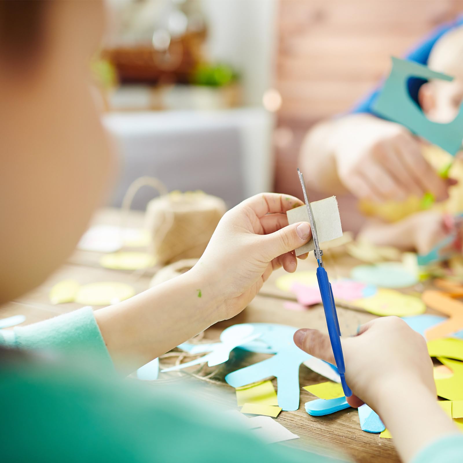 200 forbici per bambini, 12,7 cm, forbici di sicurezza per studenti, in acciaio inossidabile, punta smussata, per scuola, ufficio e progetti artigianali