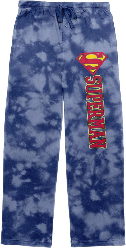 Bioworld Superman Men's Blue and White Cloud Sleep Pajama Pants