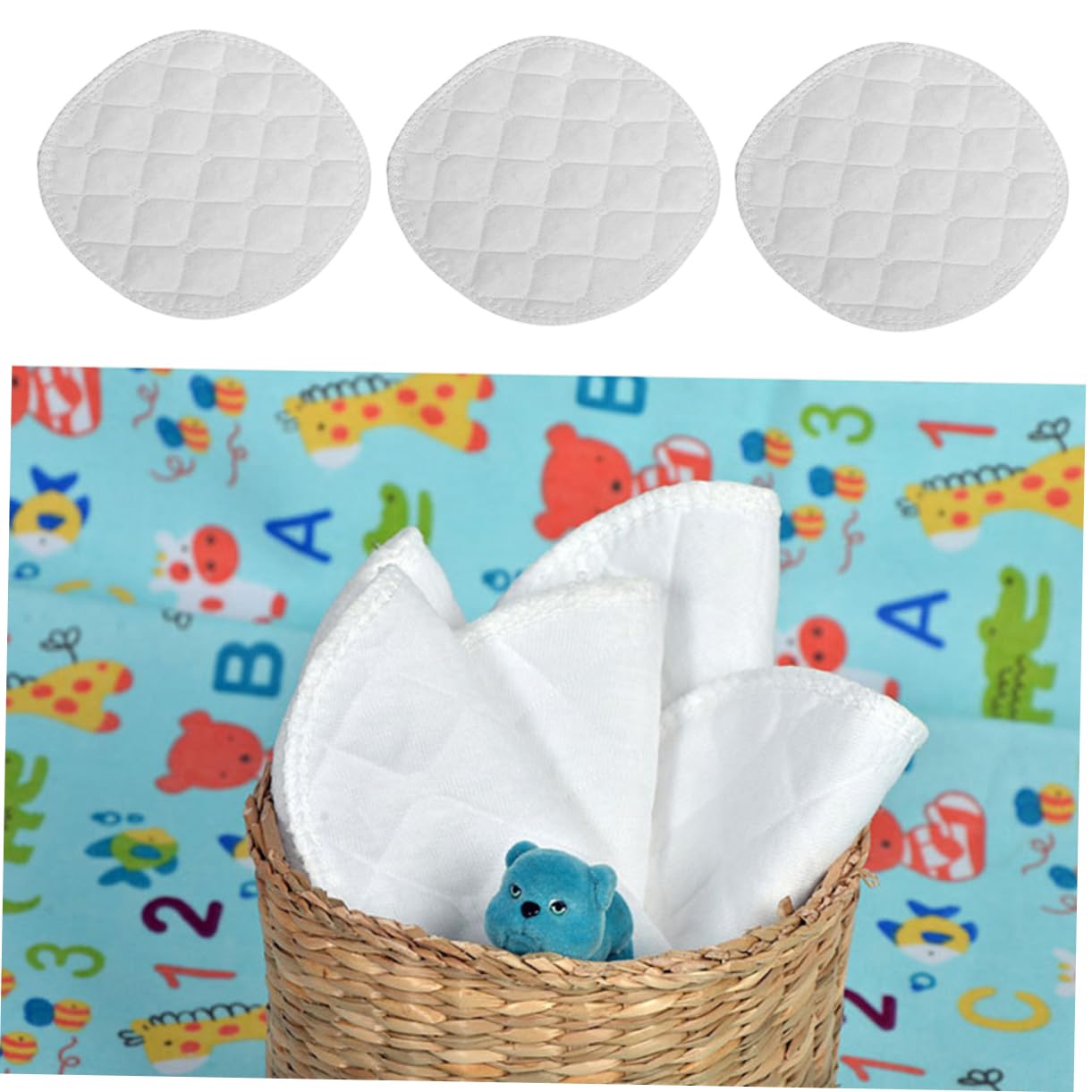 16Pcs Leakproof Breastfeeding Pads Washable Nursing Pads for Sore Nipples Super Absorbent Spill Breast Mats Xin Design for Lactating Mothers