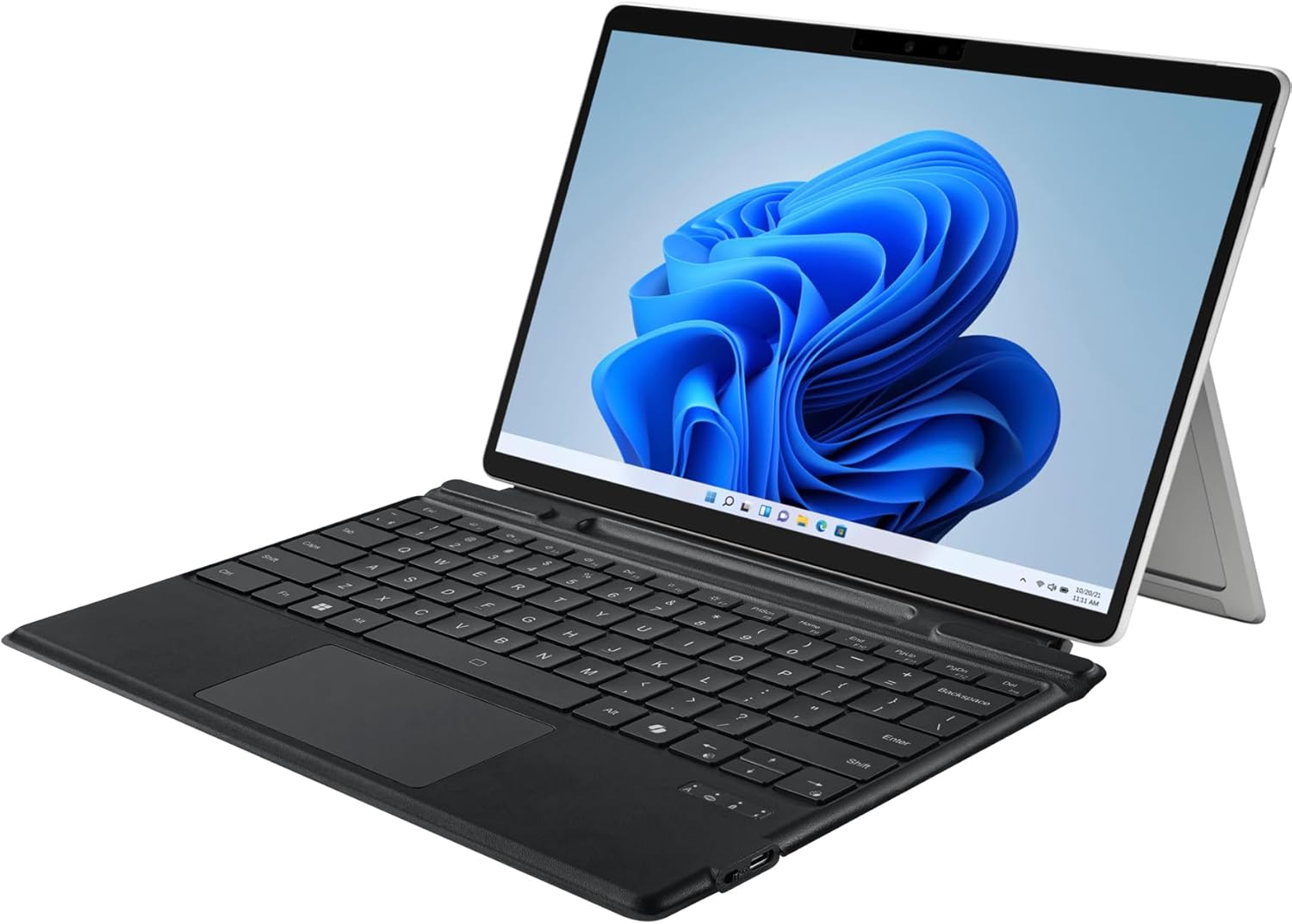 ADESSO Surface Pro Keyboard Case Bluetooth 5.0 Wireless Slim Aluminum Design Scissor Switch Keys Touchpad Compatible with Surface Pro 8 9 10 11