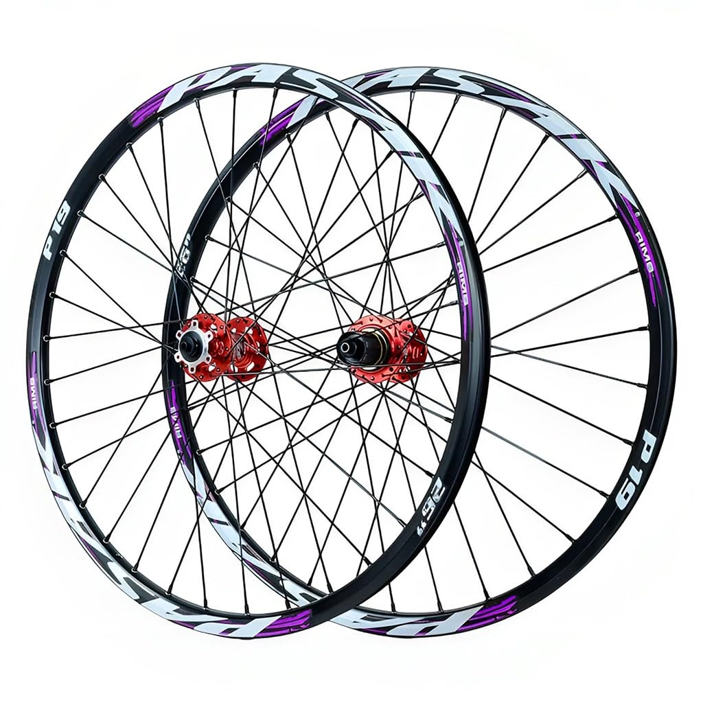 26/27.5/29'' Set Di Ruote for Mountain Bike Freno A Disco MTB Cerchio In Lega A Doppia Parete QR Mozzo 32H Cassetta 7/8/9/10/11/12 Velocità