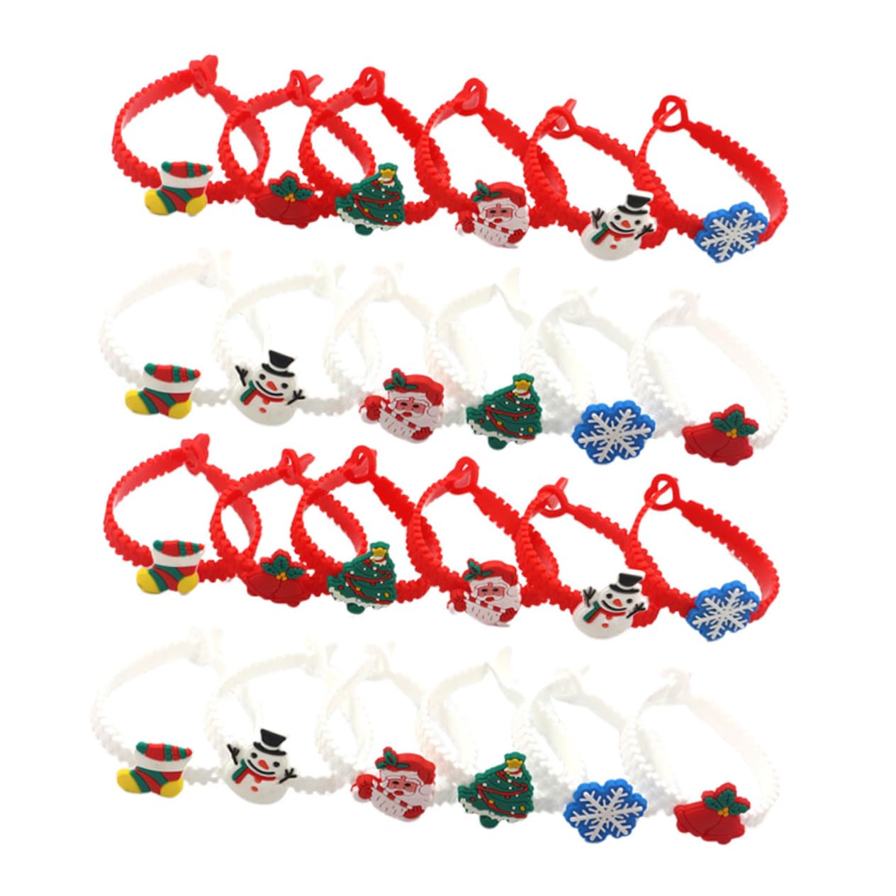 72 Stk Weihnachtliche Silikonarmbänder Weihnachts-pvc-armband Weihnachtsarmband Handschmuck Armbänder Kleines Geschenk Kind Weihnachten