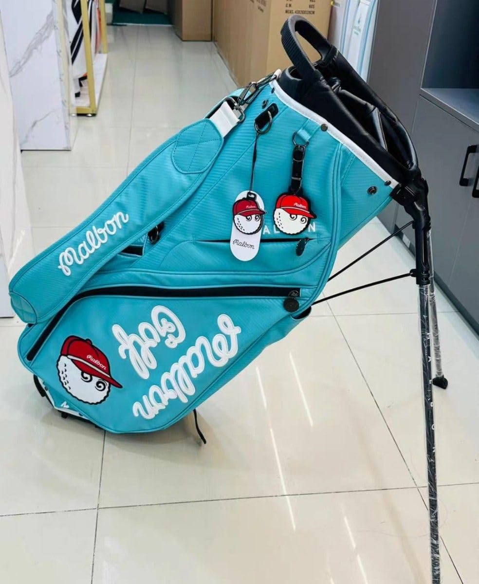 Malbon Golf マルボンキャディバッグ ゴルフバッグ ネイビー Amazon | マルボンゴルフ malbon キャディバッグ スタンド型