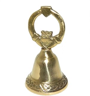 Brass Bell Claddagh Design Handle From Ireland