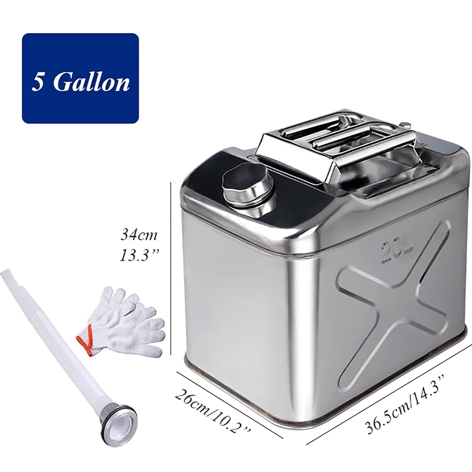 Contenedor de agua de acero inoxidable para camping, lata de almacenamiento de agua portátil resistente, jarra de tanque de agua portátil para camping, actividades al aire libre, almacenamiento de