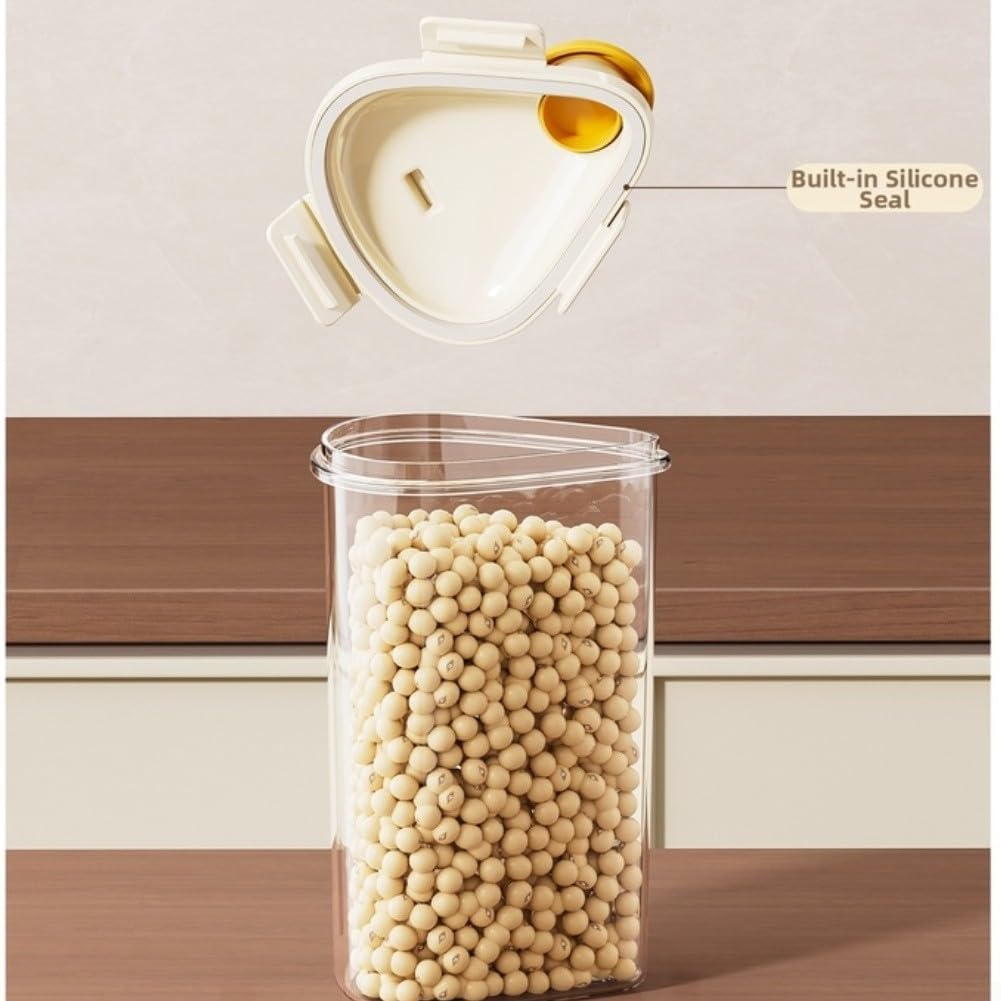 Contenedores Giratorios Comida 6 Piezas Plástico Sin BPA(White)