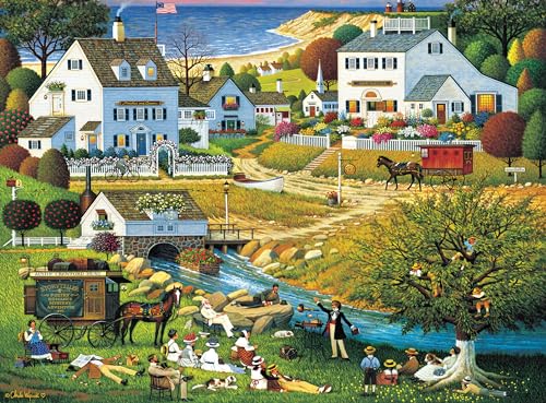 Buffalo Games – Charles Wysocki – Hound of The Baskervilles – 1000 Piece Jigsaw Puzzle for Adults -Challenging Puzzle Perfect for Game Nights – Finished Size is 26.75 x 19.75