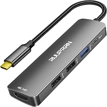 USB C Hub, 5 in 1 USBC Hub with 4K HDMI, 100W Power Delivery,3 USB A Data Ports, USB C to HDMI Multiport Adapter for Laptop, PC,Tablet, MacBook Neo/Pro/Air, iPad Pro, iMac, iPhone 17/16/15
