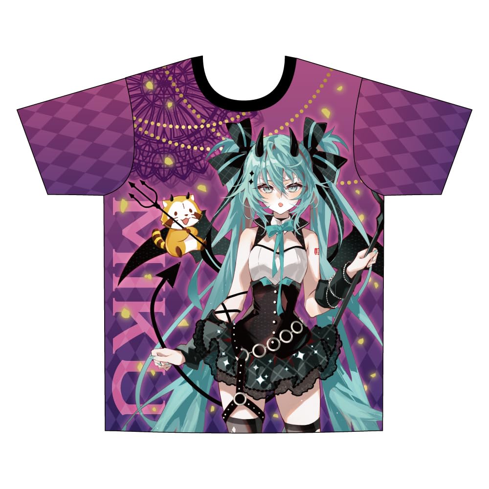 Amazon.co.jp: 初音ミク×ラスカル 2023 フルグラフィックTシャツ/L