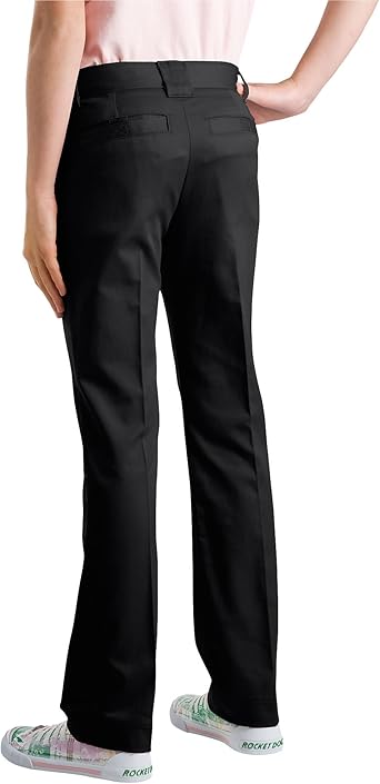 girls black dress pants