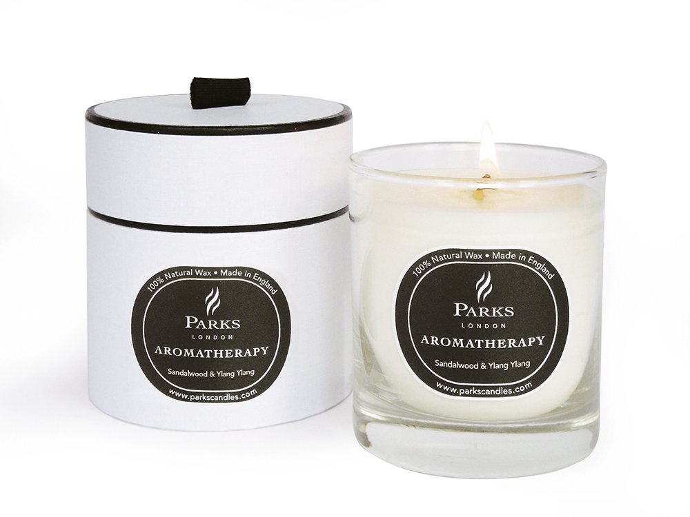 Parks London Sandalwood & Ylang Ylang Parks Aromatherapy Natural Wax Candle, 235G, Giftboxed